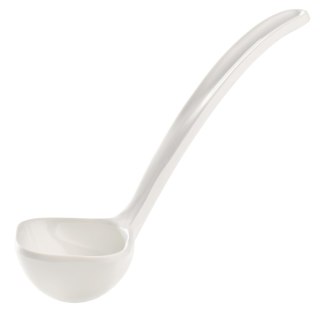Chochla do sosów z melaminy biała 40 ml Fine Dine