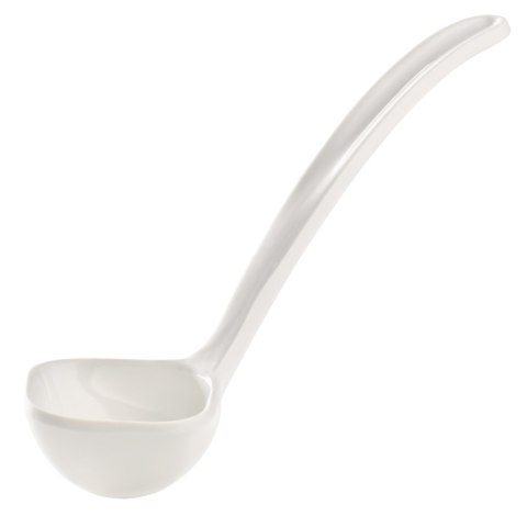 Chochla do sosów z melaminy biała 40 ml Fine Dine