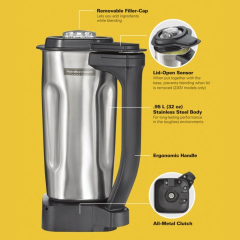 Dzbanek Nierdzewny do Blenderów HBB255 Rio Hamilton Beach