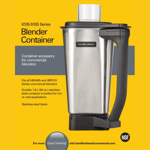 Dzbanek Nierdzewny do Blenderów HBF510/S Expeditor Hamilton Beach