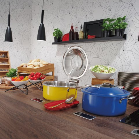 Grzałka indukcyjna do wbudowania w blat z regulacją mocy ø245x(H)68mm 230V/800W Fine Dine