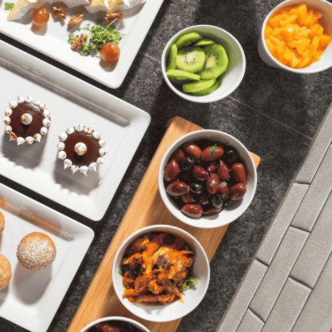 Miska skośna Velocity z melaminy 97x97 mm Fine Dine