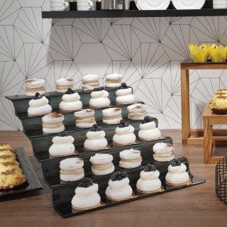 Schody bufetowe 4-stopniowe przezroczyste Fine Dine