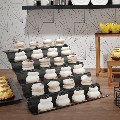 Schody bufetowe 4-stopniowe przezroczyste Fine Dine