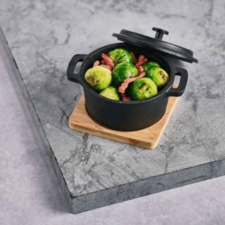 Żeliwne naczynie na zupę z podstawką 135x105 mm Fine Dine