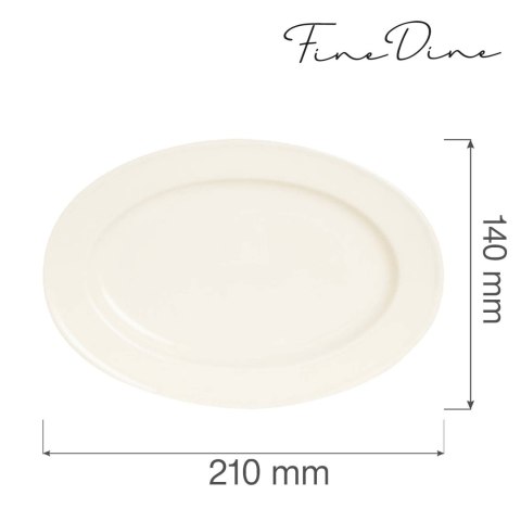 Półmisek owalny Crema 210x140 mm Fine Dine