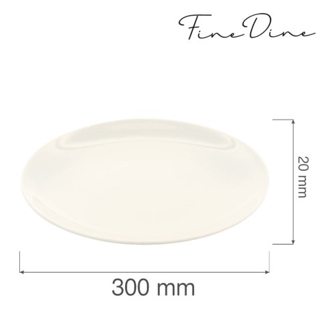 Talerz bez rantu Crema 300 mm Fine Dine