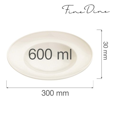 Talerz do pasty Crema 300 mm Fine Dine