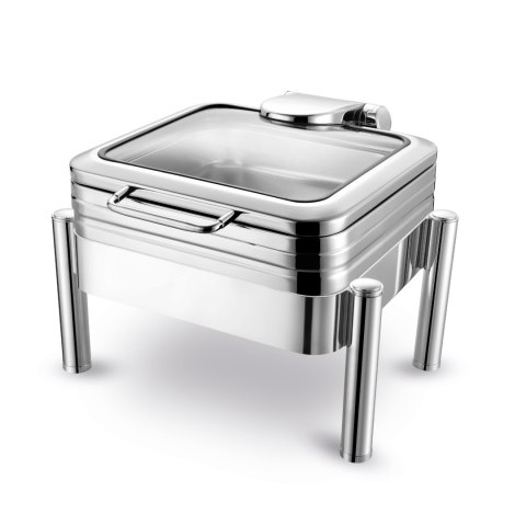 Podgrzewacz Indukcyjny GN 2/3 z Pokrywą Szklaną De Luxe Eco Fine Dine 204849