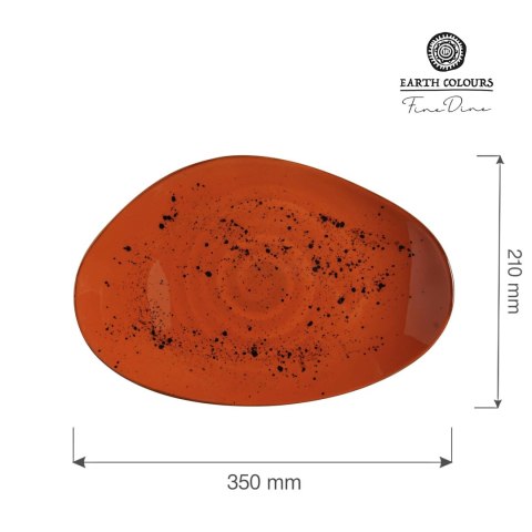 Talerz o organicznym kształcie Dahlia 350x210 mm Fine Dine