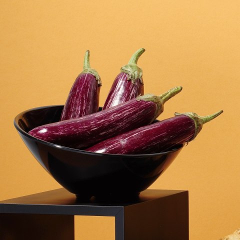 Miska skośna z melaminy, czarna, 262x(h)138 mm Fine Dine