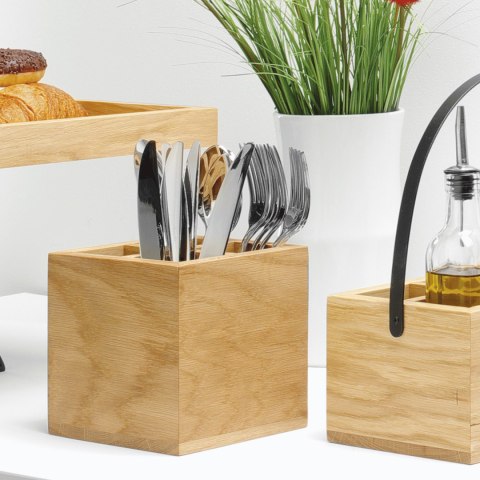 Skrzynka na sztućce i serwetki Madeira 150x150x150 mm Fine Dine