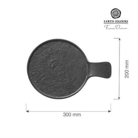 Talerz serwingowy z rączką Crust 300x220x30 mm Fine Dine