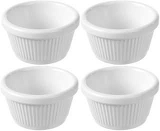 Miseczka ramekin, kremowa, 70x70x(H)37 mm - zestaw 4 szt. Fine Dine