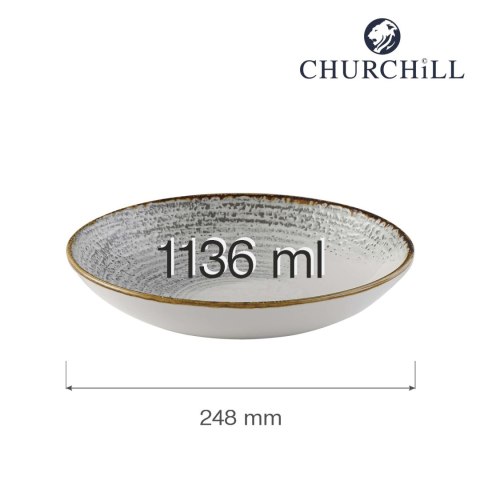 Miska coupe Homespun Accents Jasper Grey 248 mm Churchill