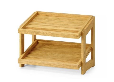 Stojak 2-poziomowy dębowy 574x323x441 mm Fine Dine