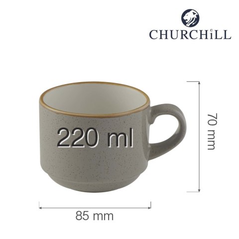 Filiżanka sztaplowana Stonecast Grey 220 ml Churchill