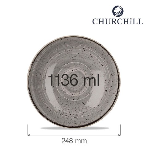 Miska coupe Stonecast Peppercorn Grey 1136 ml Churchill