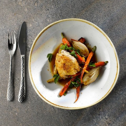 Miska o organicznym kształcie Stonecast Barley White 253 mm Churchill