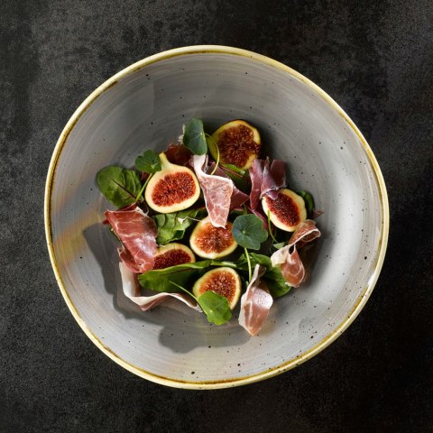 Miska o organicznym ksztalcie Stonecast Peppercorn Grey 340ml Churchill