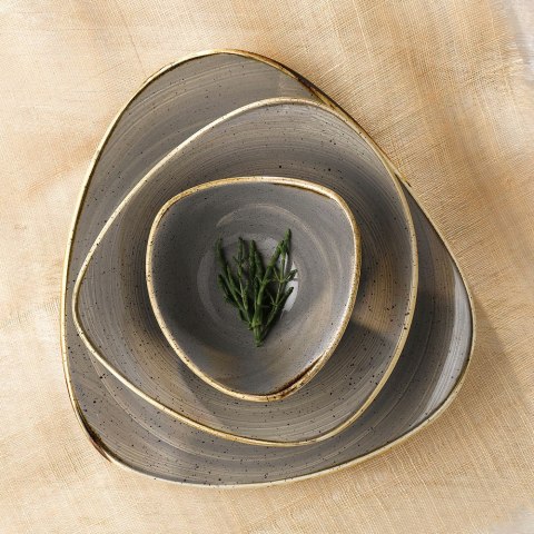 Miska trójkątna Stonecast Peppercorn Grey 370 ml Churchill