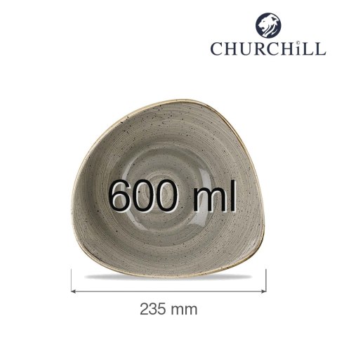 Miska trójkątna Stonecast Peppercorn Grey 600 ml Churchill
