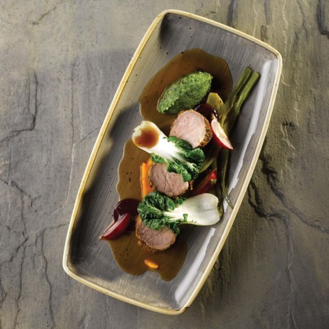 Półmisek Stonecast Peppercorn Grey 295x140 mm Churchill