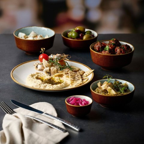 Talerz płytki Stonecast Barley White 217 mm Churchill