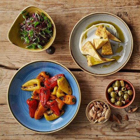 Talerz płytki Stonecast Peppercorn Grey 217 mm Churchill