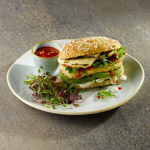 Talerz płytki o organicznym kształcie Stonecast Duck Egg Blu 286 mm Churchill