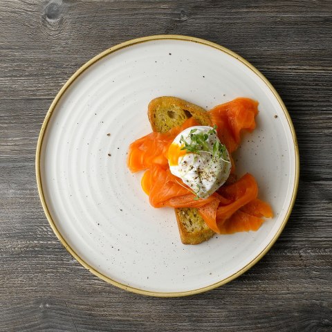 Talerz płytki z rantem Stonecast Barley White 260 mm x (H)20 Churchill