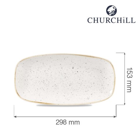 Talerz prostokątny Barley White 298x153 mm Churchill