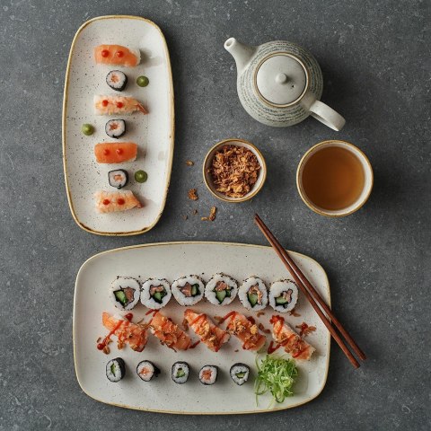 Talerz prostokątny Barley White 298x153 mm Churchill