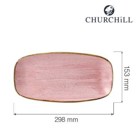 Talerz prostokątny Stonecast Petal Pink 298x153 mm Churchill