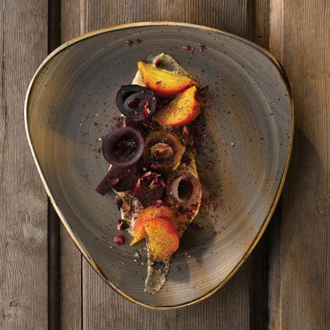 Talerz trójkątny Stonecast Peppercorn Grey 311 mm Churchill