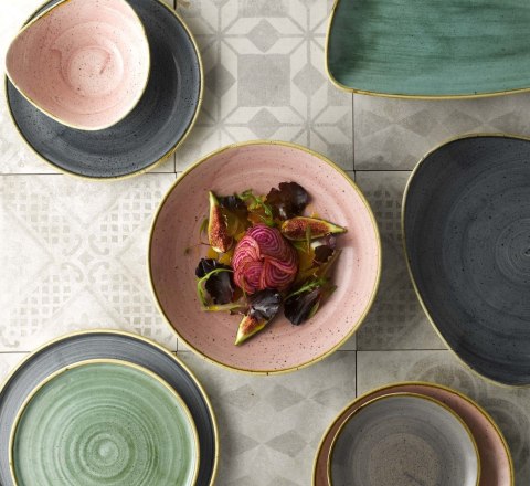 Talerz trójkątny Stonecast Petal Pink 153 mm, 260 ml Churchill