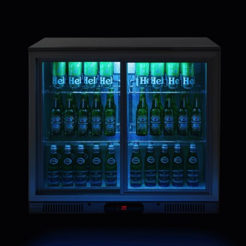 Chłodziarka Barowa Podblatowa 2-Drzwiowa Nierdzewna Barmatic 233771