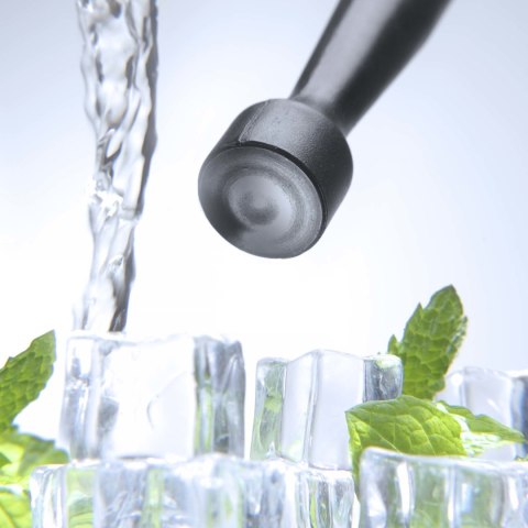 Muddler z tworzywa, moździerz, Bar up, gładki, czarny, ø34x207mm Bar Up