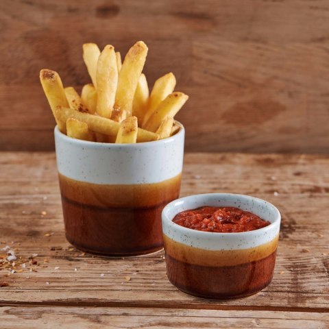 Naczynie na frytki Nourish Siena Barley White, 87x(h)82mm Churchill