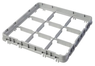 Nadstawka Do Koszy Half Drop 500x500 Szara Model E2 9 Przegródek Cambro