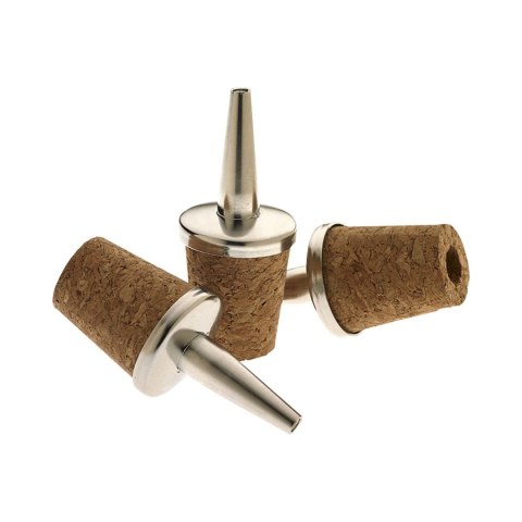 Nalewak stal/naturalny korek - zestaw 3 szt. BarFly