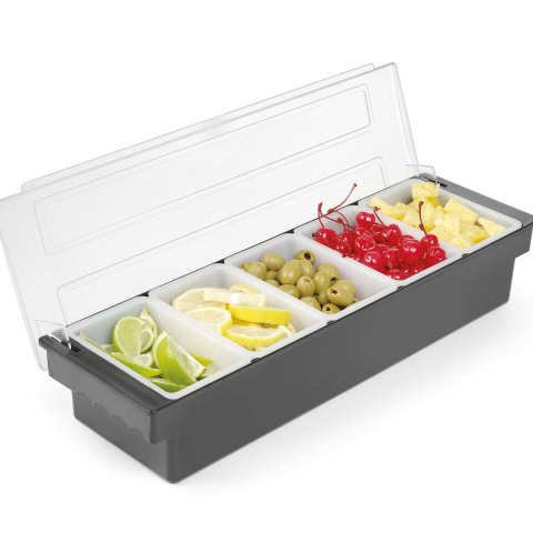 Pojemnik Barmański na Dodatki 5 Wkładów 480x150x100 Hendi 552131