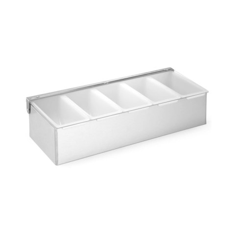 Pojemnik barmański na dodatki do drinków, Bar up, 5 kontenerów, 375x140x(H)90mm Bar Up