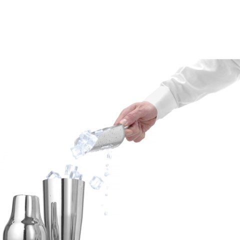 Szufelka barmańska aluminiowa z otworami, Bar up, 0,35L, 220x80mm Bar Up