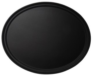 Taca do serwowania Camtread owalna, antypoślizgowa, czarna 685x560x32 mm, Cambro CAMBRO