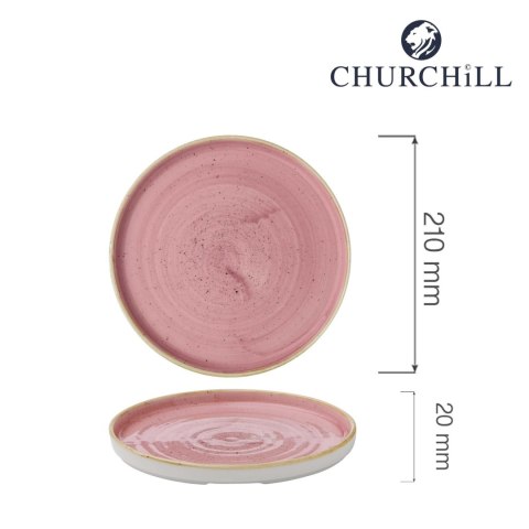 Talerz z wysokim rantem Petal Pink, 210mm Churchill