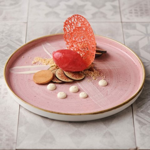 Talerz z wysokim rantem Petal Pink, 260mm Churchill