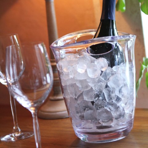 Wiadro do chłodzenia szampana, przezroczyste, Bar up, 3L, 220x185x(H)226mm Bar Up