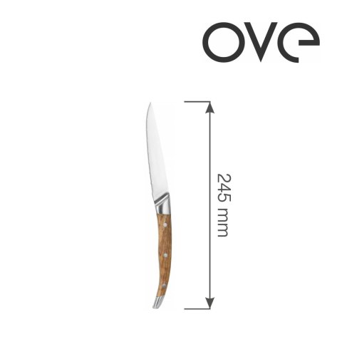 Nóż do steków i pizzy Mykonos - zestaw 6 szt. Fine Dine