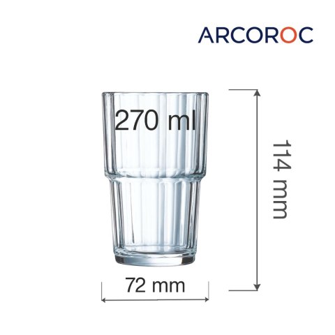 Szklanka wysoka Norvege 270 ml (stary kod 60440) Arcoroc